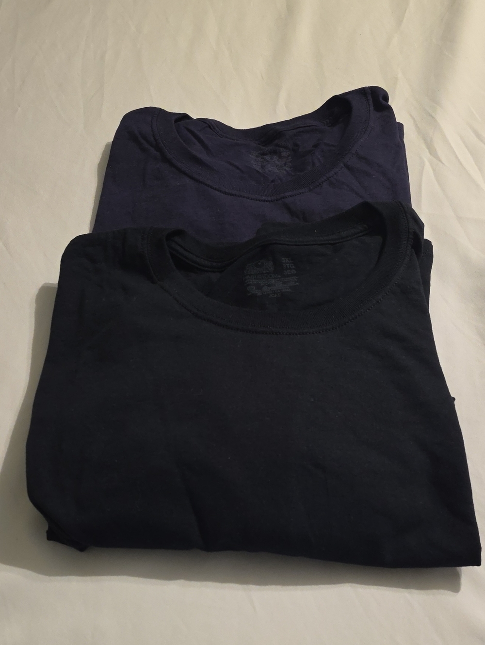 Fruit of the Loom Men's Crewneck T-Shirts - Black & Navy